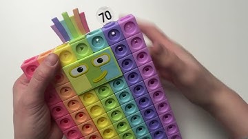 Numberblocks 10-100 Heroes with Zeroes Unbox and Build Mathlink Cubes 