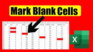 how to mark or highlight blank cells in excel