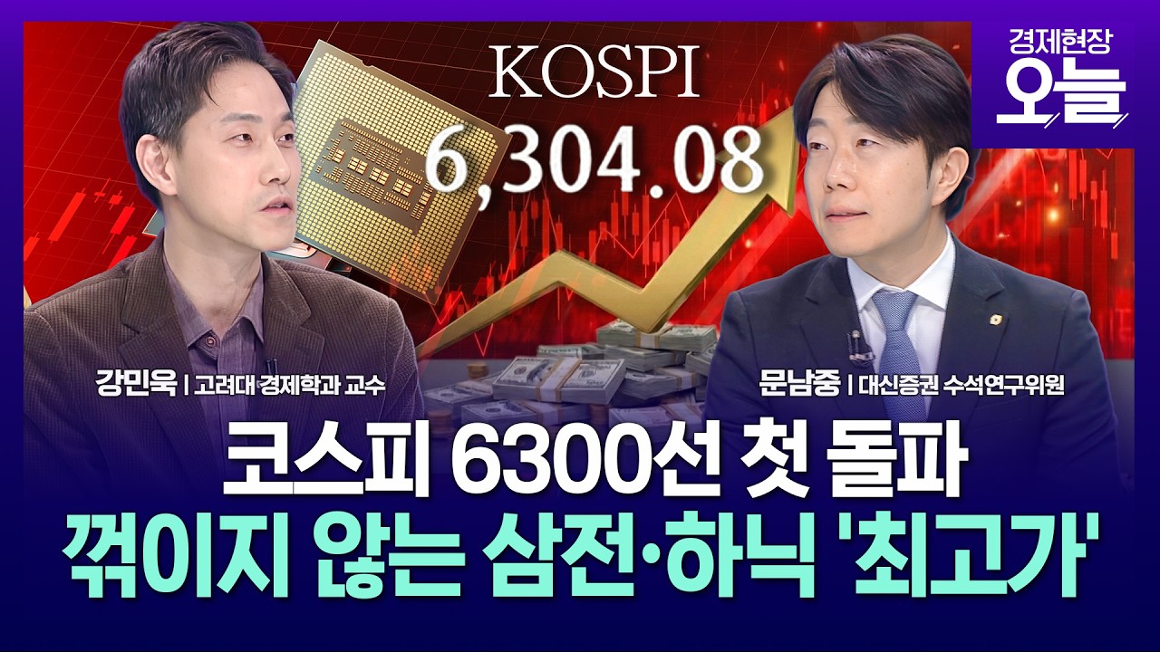 [집중진단]  코스피, 사상 첫 6300 돌파... 22만전자·110만닉스 ‘코앞’