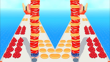 Pancake Run 🍎🍑🥞 MAX LEVELS All Levels Gameplay Walkthrough Android, iOS BIG UPDATE!!!