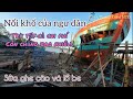 Nổi khổ của ngư dân,sửa ghe vá lổ be(repairing wooden fishing boats)