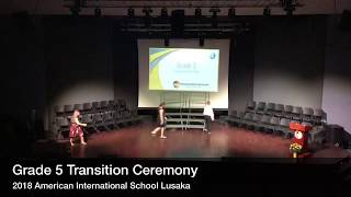 AISL Grade 5 Transition Ceremony 2018