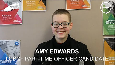 LGBQ+ Students' Part-time Officer Candidate Video Manifesto | Amy Edwards | RUSU Elections 2020