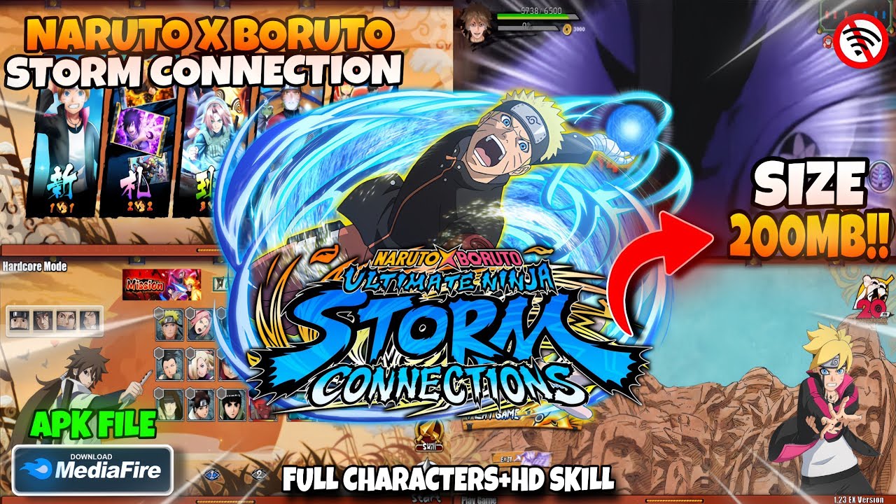 RELEASE‼️NARUTO x BORUTO Ninja STORM Connection Senki Android Offline !! Full Characters HD Skills