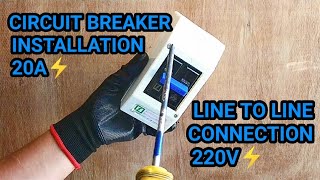 PAANO MAG INSTALL NG CIRCUIT BREAKER SA LINE TO LINE CONNECTION NA POWER SUPPLY.