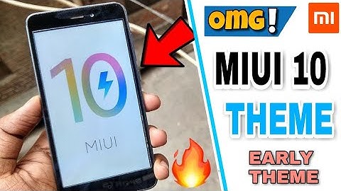 MIUI 10 Theme For Any Xiaomi || Make Your Device Like MIUI 10