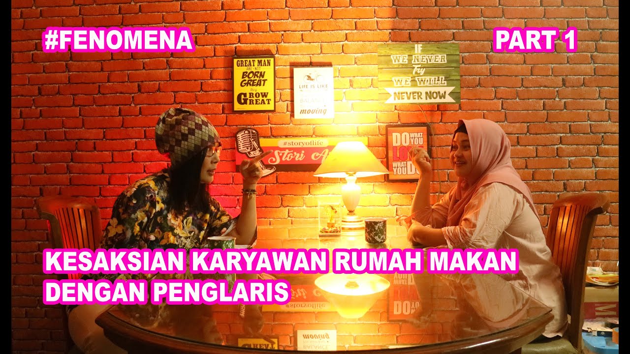 KESAKSIAN KARYAWAN RUMAH MAKAN DENGAN PENGLARIS. NENEK ITU LUDAH DI PIRING PELANGGAN