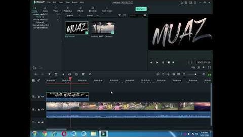 How to place a VIDEO inside TEXT In Filmora 9 Tutorial