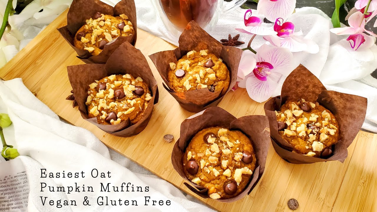 Healthy Oat Pumpkin Muffins Easy Vegan & Gluten Free Batels Kitchen