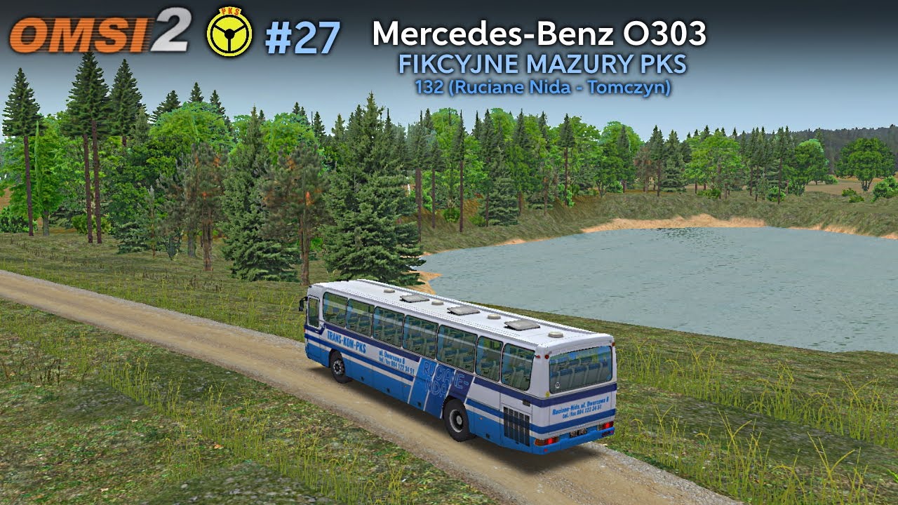 [OMSI 2 #27] Mercedes-Benz O303 - Fikcyjne Mazury PKS (obieg 132)
