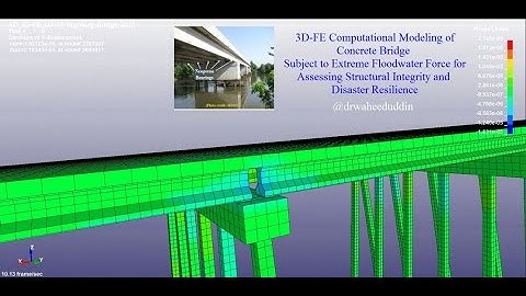 Flood Disaster Resilience: 3D-FE Modeling of Concrete Bridges Subject to Extreme Floodwater