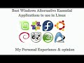 Linux Alternative to Windows Applications
