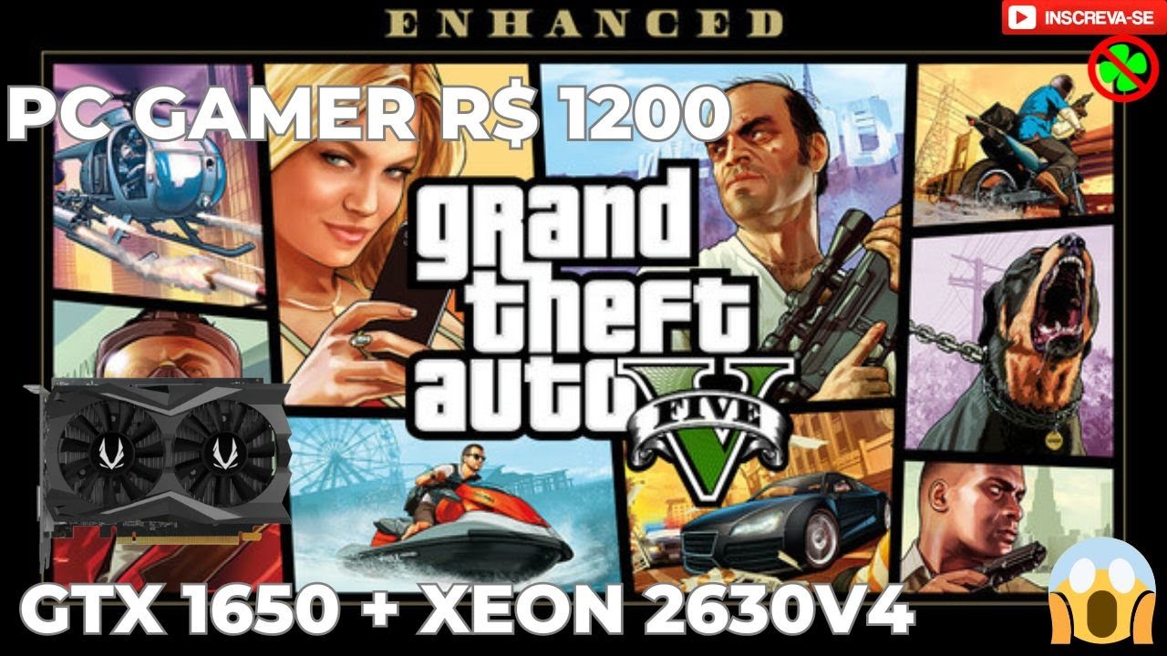 GTA V GTX 1650 XEON 2630V4 YouTube 