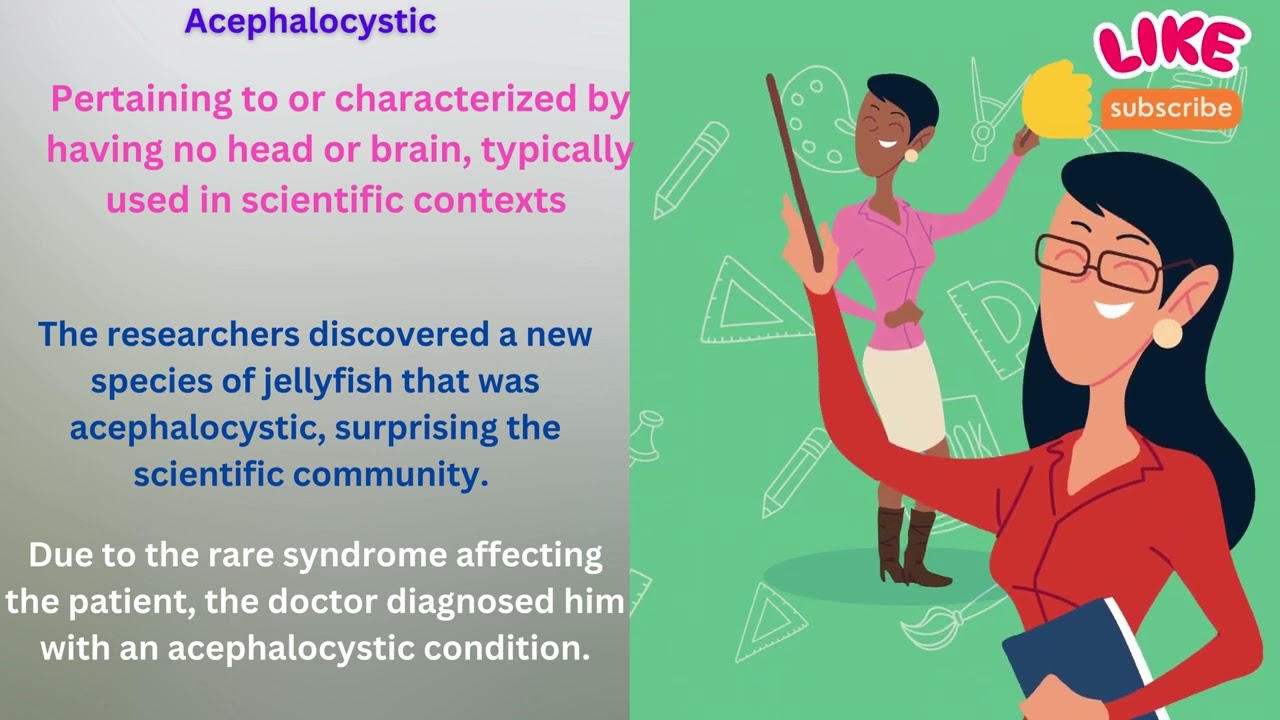 Acephalocystic Meaning in English With Example