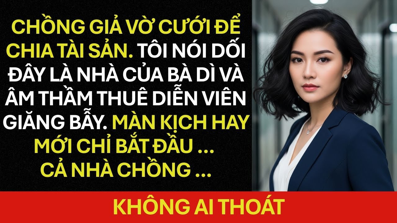 Chồng GIẢ VỜ cưới để chia tài sản. Tôi NÓI DỐI đây là nhà của bà dì và âm thầm thuê diễn viên ..