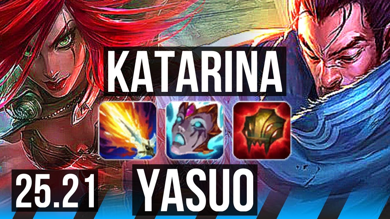 KATARINA vs YASUO (MID) | Legendary, 71% winrate | EUW Diamond | 25.21