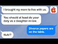 【Apple】My husband wants his mother to come live with us. He thinks it’s a good idea... LOL!