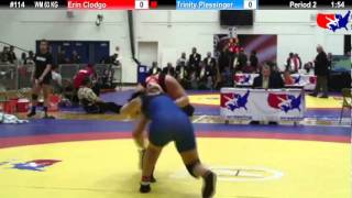 Schultz Wm 63 Kg 3Rd Place Erin Clodgo Sunkist Kids Vs. Trinity Plessinger Sunkist Kids