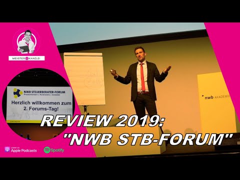 Podcast-Video: Review NWB Steuerberater-Forum 2019 mit Martin Grau von Megra Steuerberatung