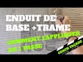  comment enduire un mur  trame en 1 passe sur isolant  en vido  