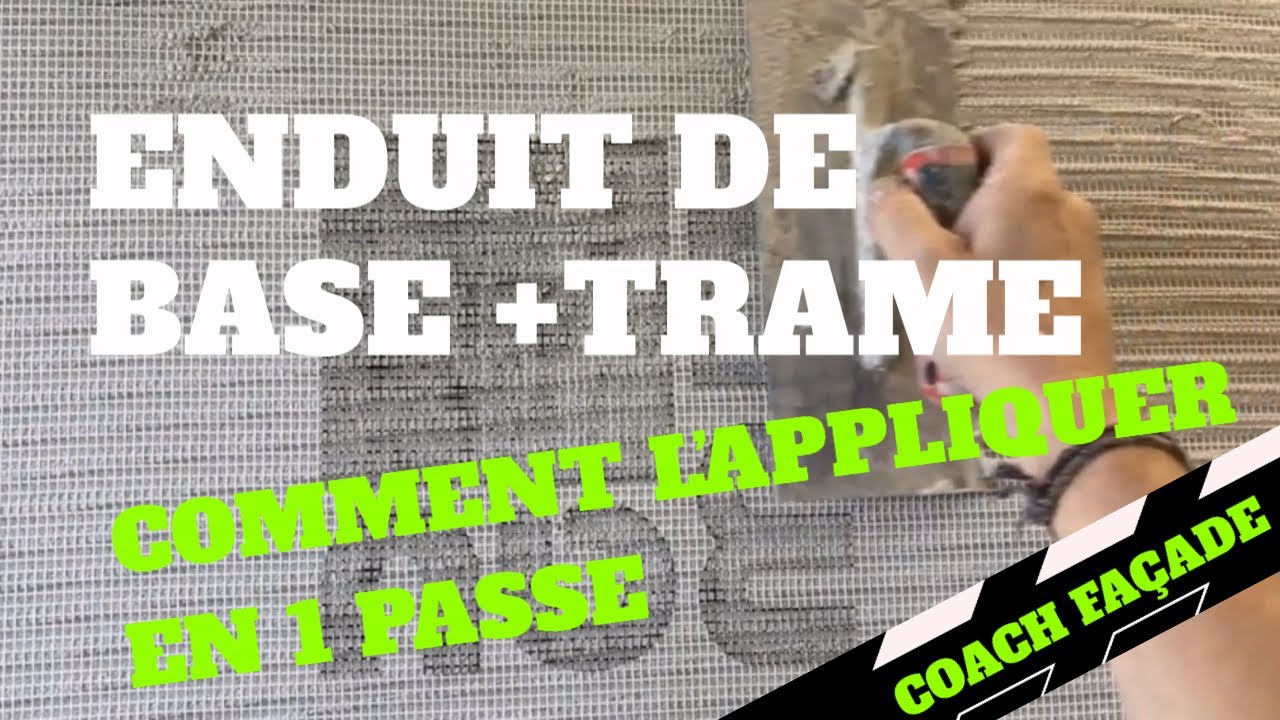 Comment enduire un mur + trame en 1 passe sur isolant 👈 en vidéo ️ 📹 YouTube