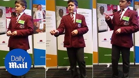 Schoolboy does amazing impression of former MP Alex Salmond - Daily Mail