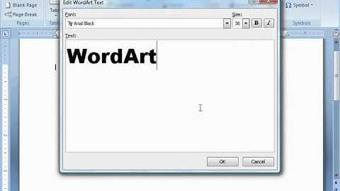 Word 2010 Tutorial Inserting WordArt-2007 Microsoft Training Lesson 13.3