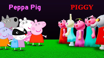 10 PIGGY vs PEPPA PIG Characters!