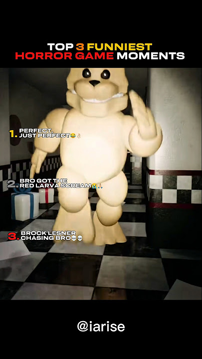 Top 3 Funniest Horror Game Moments! 😂🎮 | Bro Got The Red Larva Scream 🤣