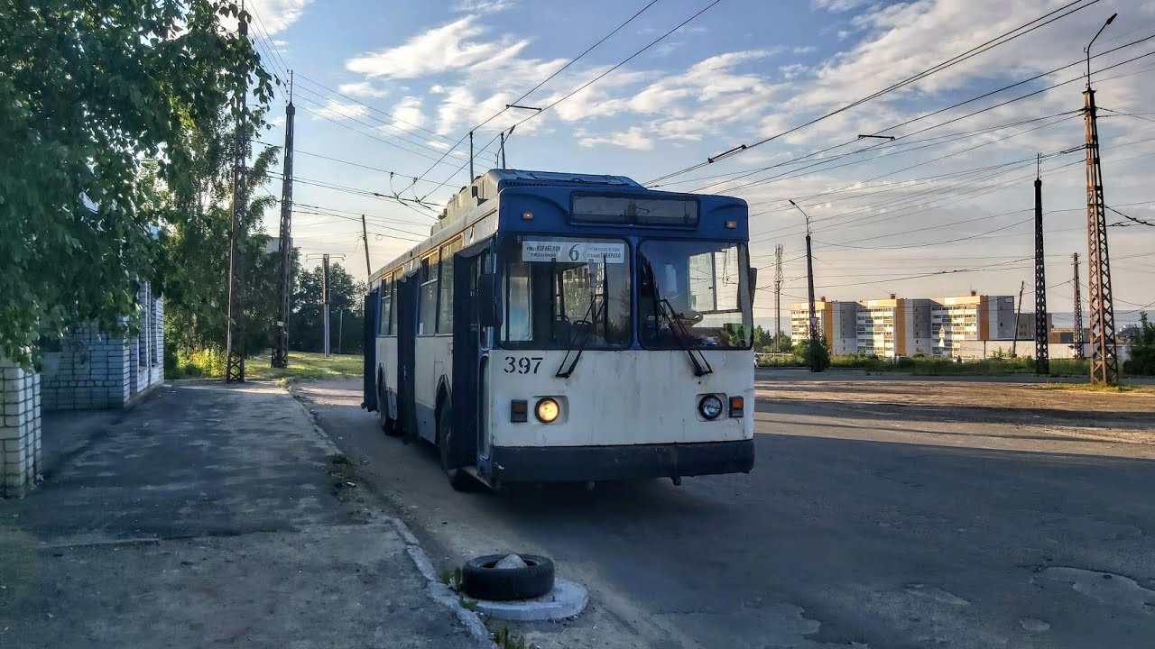 Троллейбус, маршрут №6 МТрЗ-6223 б.397 (Бывший №1906) (04.07.2022) Петрозаводск