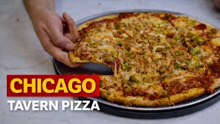 Tavern Style Chicago Thin Crust Pizza