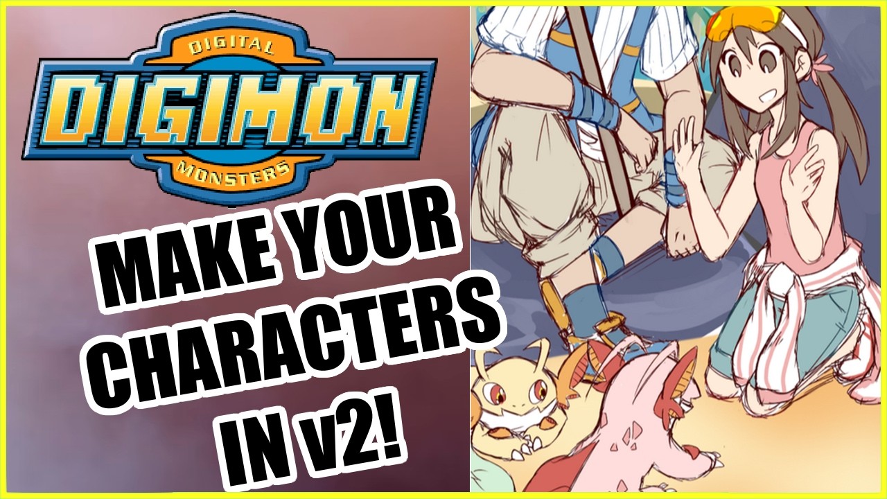 New Digimon Digital Adventure v2 Character Creation