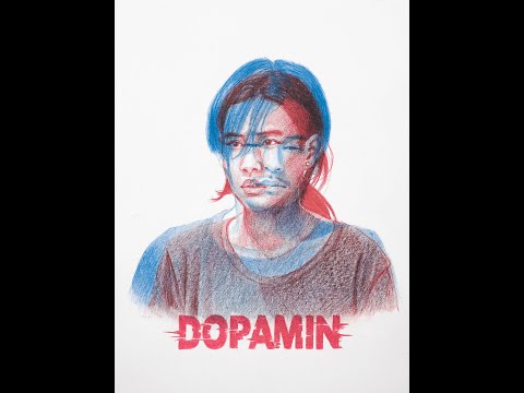 Menggambar Efek Kacamata 3D Merah Biru - Full Process