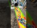 Marble Run Race ☆ Balls flying out of a large pipe③