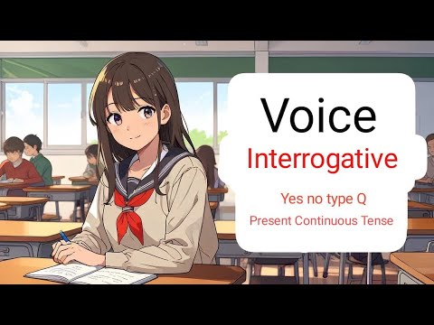 voice interrogative Yes no type Questions present continuous tense ...