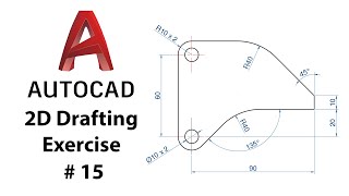 AutoCAD 2D Drafting Exercise # 15  Basic to Advance in Hindi