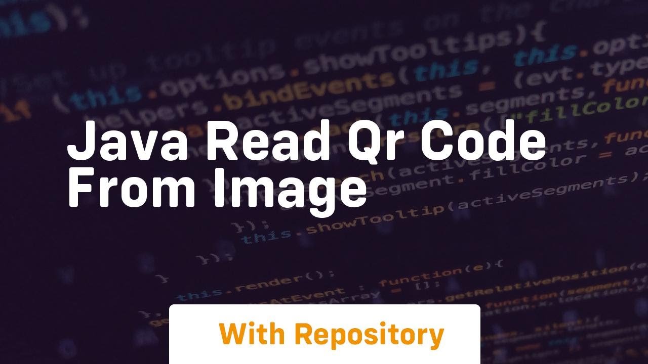 java read qr code from image - YouTube