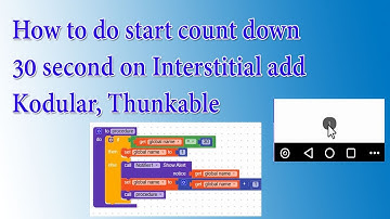 How to do start count down 30 second on Interstitial add Kodular, Thunkable