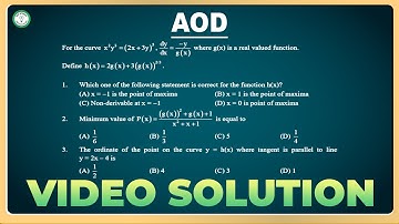 Detailed Video Solution | AOD | Important Question 02 | Best Approach