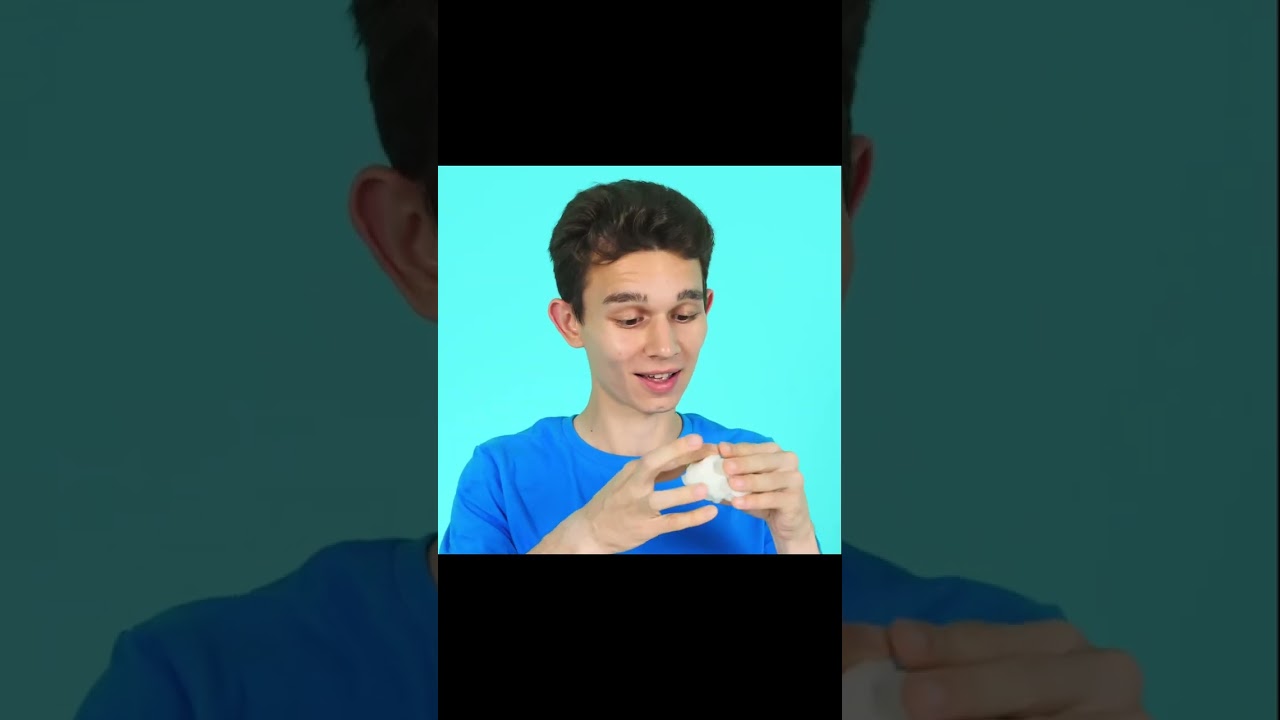 A cotton candy mustache