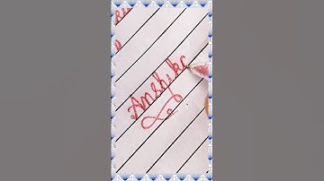 Name Anshika in cursive & stylish #shortyt #cursive #calligraphy #trending #how #viral #shortfeed