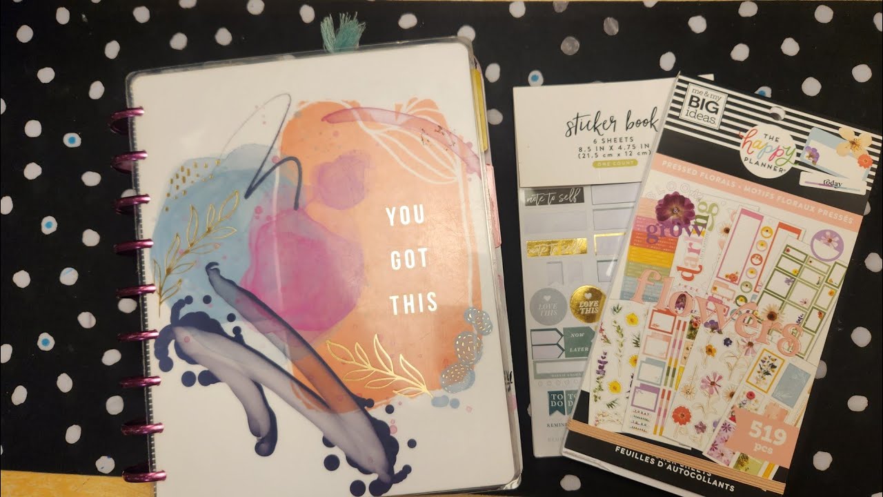 dashboard layout; plan with me (pressed florals)