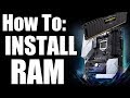 How to install Ram on An Asus Motherboard The Right Way