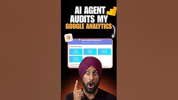 This AI Agent Audits my Google Analytics 4 detailed Report Dashboard #googleanalytics #analytics