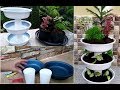 How to Recycle Old Basins and Cups Into Decorative Mini Garden