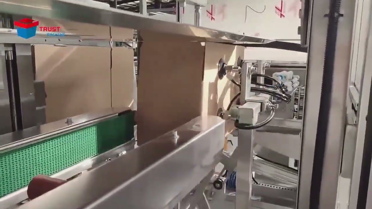 Carton case erector bottom sealing machine with horizontal storage 