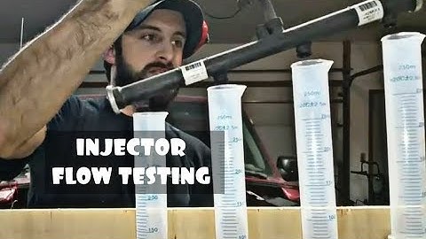 FUEL INJECTOR TESTING FLOW BENCH!!! LS LSX DECAPPED INJECTOR FLOW TEST SETUP!!!
