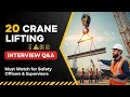 20 Crane Lifting Safety Interview Questions & Answers | Must Watch for Safety Officers & Supervisors
