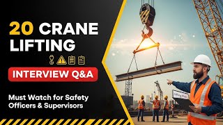 20 Crane Lifting Safety Interview Questions & Answers | Must Watch for Safety Officers & Supervisors