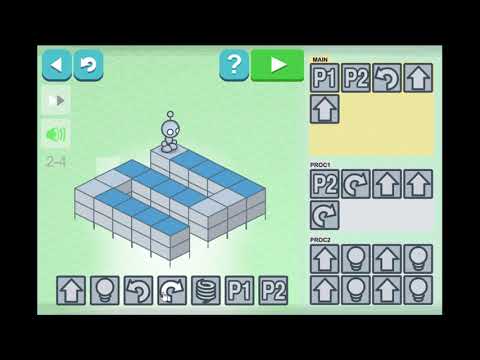 Hour of Code: Lightbot - Level 2-4 Full Tutorial